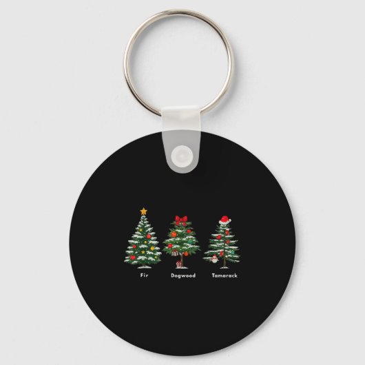 Porte-clés Arbre de Noël avec Message Caché Subtil Anti Trump (Recto)