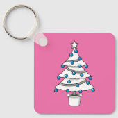 Porte-clés Arbre de Noël blanc (Recto)