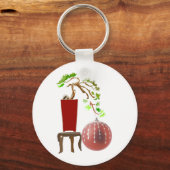 Porte-clés Arbre de Noël Bonsaï (Recto)