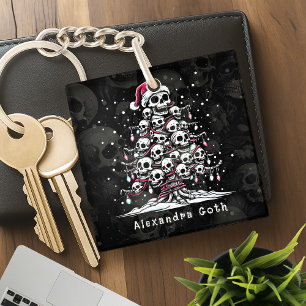 Porte-clés Arbre de Noël Crâne Pantalon de Pyjama Squelette C