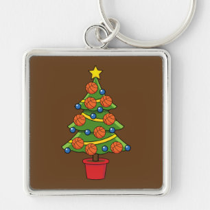 Porte-clés Arbre de Noël de basket-ball