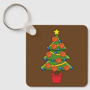 Porte-clés Arbre de Noël de basket-ball