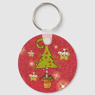 Porte-clés Arbre de Noël d'elfe
