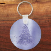 Porte-clés Arbre de Noël élégant | Charming Lavender Purple (Recto)