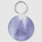 Porte-clés Arbre de Noël élégant | Charming Lavender Purple (Verso)