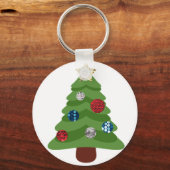 Porte-clés arbre de noël émoji (Recto)