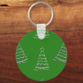 Porte-clés Arbre de Noël en vert (Recto)