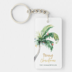 Porte-clés Arbre de Noël Palmier Tropical Cadeau