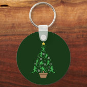 Porte-clés Arbre de Noël pour filles de filles (Recto)