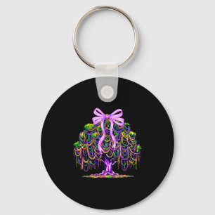Porte-clés Arbre de perles de Mardi Gras Carnaval La Nouvelle