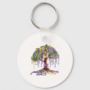 Porte-clés Arbre de perles Mardi Gras Carnaval Nouvelle-Orléa