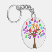 Porte-clés Arbre de sensibilisation sur l'autisme (Devant gauche)