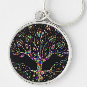Porte-clés Arbre De Verre De Faux Tiré Porte - clé De Prospér