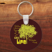 Porte-clés Arbre de vie Écriture chrétienne porte - clé/clavi (Recto)