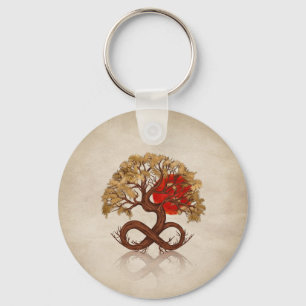 Porte-clés Arbre de vie - Lever de soleil de l'infini