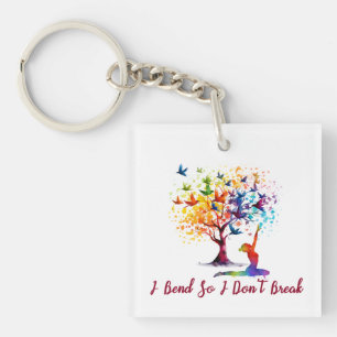 Porte-clés Arbre de vie, yoga ADN, Biologiste Génétique Scien