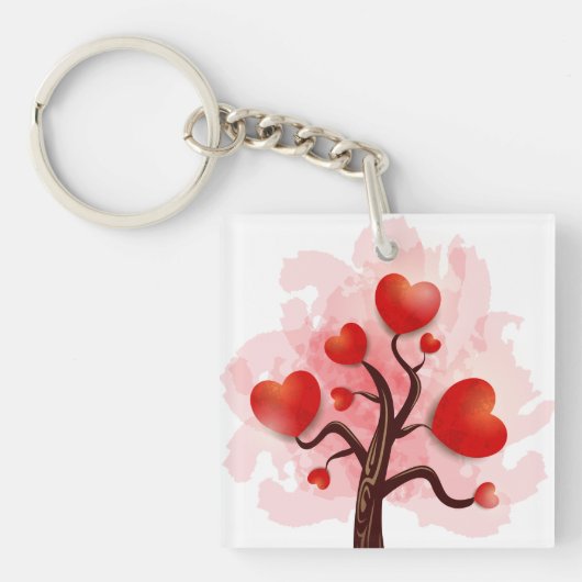 Porte-clés Arbre des coeurs (Devant)
