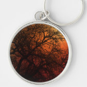 Porte-clés Arbre d'hiver Silhouette (Devant)