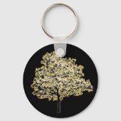Porte-clés Arbre d'or Nature Art d'origine (Verso)