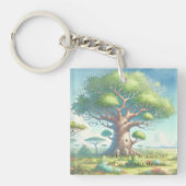 Porte-clés Arbre du baobab et devis (Devant)