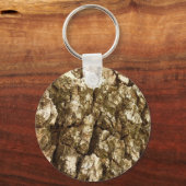 Porte-clés Arbre écorce II Conception texturée naturelle (Recto)