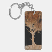 Porte-clés Arbre en bois (Devant gauche)