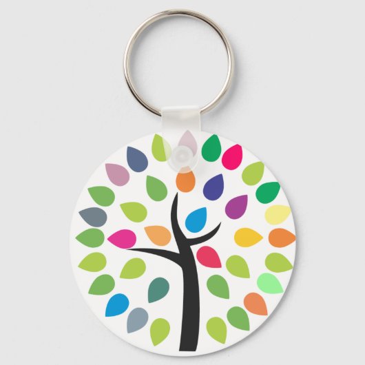 Porte-clés Arbre en fleurs (Recto)