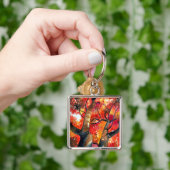 Porte-clés Arbre érable japonais aquarelle (main)