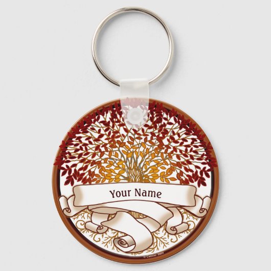 Porte-clés Arbre Généalogique Crimson (Recto)