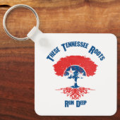 Porte-clés Arbre indicateur des racines du Tennessee (Recto)