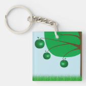 Porte-clés arbre pommier vert (Devant)