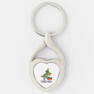 Porte-clés Arbre rex dinosaure pyjama cadeau de Noël pour les