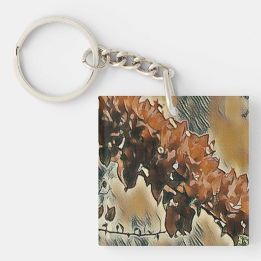 Porte-clés Arbre rose (Devant)