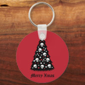 Porte-clés Arbre sombre de Noël (Recto)