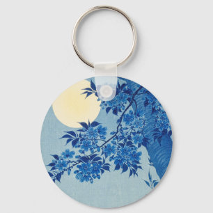 Porte-clés Arbre sous la lune bleue : nuit de floraison des c