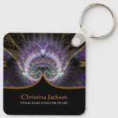 Porte-clés Arbre spirituel de la vie Art fractal (Dos)