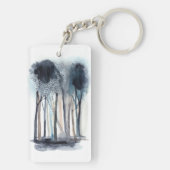 Porte-clés Arbres Abstraits paisibles (Dos)