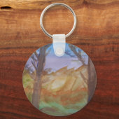 Porte-clés Arbres au coucher du soleil (Verso)