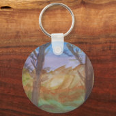 Porte-clés Arbres au coucher du soleil (Recto)