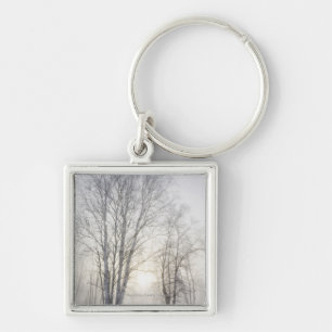 Porte-clés Arbres blancs un jour de Milou