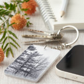 Porte-clés Arbres couverts de neige : Verticaux (Devant droit)
