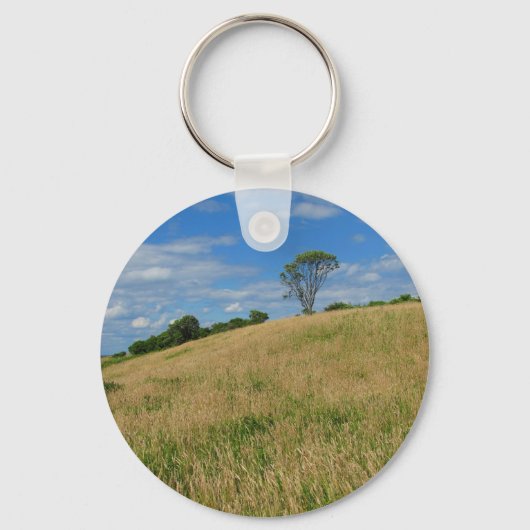 Porte-clés Arbres dans un champ de blé (Recto)