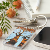 Porte-clés Arbres d'automne (Devant droit)