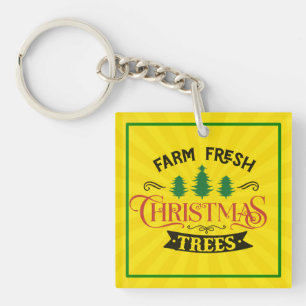 Porte-clés Arbres de Noël frais de ferme Design-54394