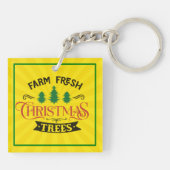 Porte-clés Arbres de Noël frais de ferme Design-54394 (Dos)