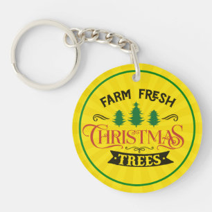 Porte-clés Arbres de Noël frais de ferme Design-54394