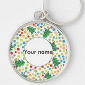 Porte-clés Arbres de Noël motif (Devant)