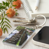 Porte-clés Arbres de séquoia avec la citation de Muir (Devant droit)