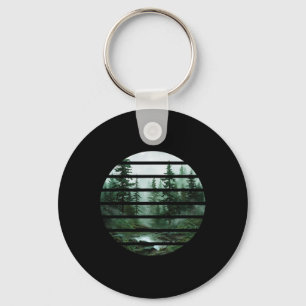 Porte-clés Arbres forestiers faune extérieure Rétro Vintage R