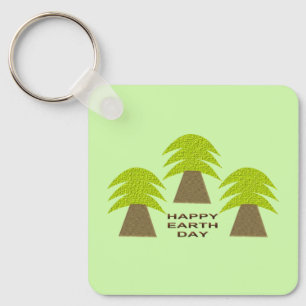 Porte-clés Arbres jours des terres personnalisés